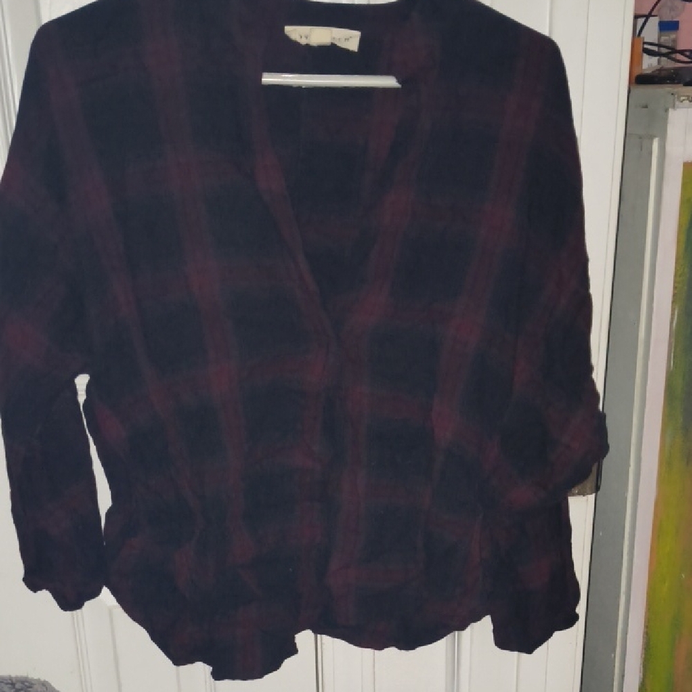 Lovestitch Plaid Jacket in Black and Red